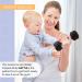 Silicone Baby Dumbbell Teether Weight Rattle Toy - Perfect Gift for Boys and Girls - Buy Online on SooperMarket.com