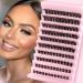 Lash Clusters 120Pcs DIY Eyelash Extenisons Natural Look Wispy Clusters Lashes 8-16MM D Curl Individual Lashes DIY at Home Wispy Fluffy Lash Extensions Reusable Individuals (Pretty)