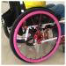 Wheelchair Wheel Covers Wheelchair Push Rim Covers Non-Slip Wear-Resistant Hand Push Cover Push Protective Cover 1pair Wheelchair Push Rim Covers 7 Colors(Pink 22 inches) 22 inches Pink