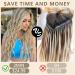 ALXNAN Clip in Long Wavy Synthetic Hair Extension 20 Inch Dirty Blonde - 4PCS Thick Double Weft Hairpieces for Women - Buy Online on SooperMarket.com