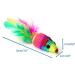 Chiwava 24PCS 5 Rattle Cat Toys with Feather Rainbow Rope - Interactive Mouse Kitten Toy - Buy Online on SooperMarket.com