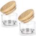 2PCS Nail Brushes Washing Cup Cleaner Mesh Acrylic liquid Powder Removal Dappen Dish with Lid Portable Nail Art Brush Washer Tool for Glitter Sequins