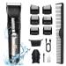 BOMPOW Hair Cutting Kit Electric Hair Clippers Hair Trimmer Barber Kit with Adjustable Speeds 6 Guide Combs Black