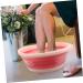 PLAFOPE 1pc Folding Washbasin Foldable Basin Foldable Washbasin Wash Basin Bathroom Basin Washing Basin Cleaning Basin for Home Bathroom Supply Portable Washbasin Dormitory Supply 32X32X12CM Pink - Buy Online on SooperMarket.com