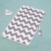 Nappy Changing Mat | Foldable Waterproof Diaper Pad for Home & Travel | Gray Waves Design | 60x35 cm - Buy Online on SooperMarket.com