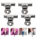 10 Nail Tip Clips for Quick Nail Shape Construction - Metal Nail Extension & Fiberglass Fixation Accessories for Home Salons - Buy Online on SooperMarket.com