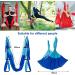 MelkTemn Aerial Yoga Swing Set - Dark Blue & Light Blue | Premium Inversion Tool for Gym and Home Fitness - Buy Online on SooperMarket.com
