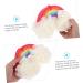 PLAFOPE 1pc Rainbow Bath Ball Body Scrub Sponge Bath Sponges for Cleaning Supply Tub for Newborn Mesh Shower Ball Body Wash Bath Rinser Soft Bath Sponges Wash Puff - Buy Online on SooperMarket.com
