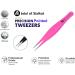 Abdul of Sialkot Pointed Tweezers - Needle Nose Tip, Sharp Precision for Ingrown Hair & Surgical Pointed for Blackheads/Splinters - Best Eyebrow Tweezers (Pink) - Buy Online on SooperMarket.com