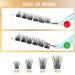 LANKIZ 48 Pcs DIY Eyelash Extension Kit - Soft & Lightweight Individual Lash Extensions 10-16mm Mix - Wide Band Cluster Lashes for Home Use - Buy Online on SooperMarket.com
