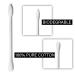 180 Count Pointed Q Tips Qtip Bleeker and R Individually Wrapped Cotton Swabs - Chlorine & Oil Free - Recyclable & Biodegradable - Travel Makeup - Buy Online on SooperMarket.com