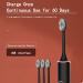 ELEWealth Sonic Electric Toothbrush - 18 Gear, 6 Modes, 2-Minute Timer, IPX7 Waterproof, USB Charging - Black - Buy Online on SooperMarket.com