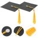 Alipis Graduation Cupcake Toppers 2024 Graduation Cap Cake Topper Class of 2024 Grad Cap Cupcake Pick Congrat Centerpiece Stick for 2024 Graduation Party Cake Decoration Black 30pcs - Buy Online on SooperMarket.com