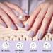 Lilac Gel Nail Strips - 16PCS Self Adhesive Wraps with File & Stick - UV/LED Lamp Required - Buy Online on SooperMarket.com