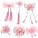 ABOOFAN 2 Boxes Children's New Year Hair Clips Hair Roller Clips Hair Holder Chinese Hair Accessories Hair Barrettes Hair Claw Clips Hair Snap Clips Girls Headdress China Fabric Hanfu - Buy Online on SooperMarket.com