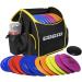 Disc Golf Set with Bag - 12-Piece Flying Discs for Beginners | Portable Backpack Holds 28+ Discs | Yellow - Buy Online on SooperMarket.com
