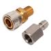 Bediffer Quick Release Coupler Socket, 1/8 BSPP Quick Connector Strong CNC Machined for Pneumatic Toys