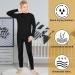 Silkfly Boys Thermal Underwear Set - Fleece Lined Long Johns for Kids - Base Layer Shirt and Pants Set - Winter Large - Buy Online on SooperMarket.com