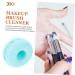 Makeup Brush Cleaning Pad - 8.3x8.3cm Blue | Third Gear Cleaner for Easy Brush Care - International Shipping Available - Buy Online on SooperMarket.com