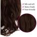 OMGREAT Halo Hair Extension: Invisible Wire One Piece Curly Wavy Synthetic Hair - 18 Medium Brown - Buy Online on SooperMarket.com