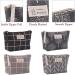 Shop Multifunctional Canvas Makeup Bag Set - 2 Portable Cosmetic Bags for Travel Office & School - Black/Gray Checkered - Buy Online on SooperMarket.com