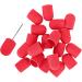 Nail Art Sanding Cap Set - Manicure Pedicure Tool for Home Salon (Red) - 16 x 25mm - Buy Online on SooperMarket.com