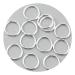 HDSupplies 200 Pieces - 16mm Jump Rings - Shiny Silver Tone - 15 Gauge (1.5mm Thickness) 16MM Shiny Silver Tone Plated (200pcs)
