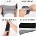 African Bath Sponge Set - Exfoliating Body Scrubber Trio in Black, White, Grey - Buy Online on SooperMarket.com