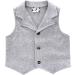 Famuka Baby Boy Gentleman Tuxedo Suit 3 Piece Set - 24 Months Grey | Formal Wedding Outfit - Buy Online on SooperMarket.com
