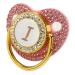 Gold Baby Pacifier Set | Rhinestone Lightweight Pacifier for Babies 6-18 Months | Cute Home Use Gift (Letter I) - Buy Online on SooperMarket.com