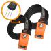 Onefeng Sports Lockable Tie Down Strap with 3 Stainless Steel Cables 'No Scratch' Silicone Buckle to Prevent Anyone from Taking Your Surfboards, Paddle Boards 2 Pack Key Lock Strap,1"(W)10'(L)