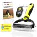 Petcay Premium subfellbrush DESFORGING STRECHEN for dogs & cats with medium to long -haired - underwool brush against matters & undercoats