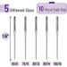 Mr. Pen Sewing Machine Needles 50 Pack - Universal Needles for Singer, Brother, Janome - Assorted Sizes 65/9, 75/11, 80/12, 90/14, 100/16 - Buy Online on SooperMarket.com
