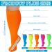 10 Pairs Plus Size Neon Over The Calf Socks | Extra Wide Knee High Socks for Diabetic & Lymphedema | Unisex Athletic Socks in 5 Colors - Buy Online on SooperMarket.com