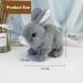 Woeau Rabbit Toy for Kids - Grey Plush Stuffed Bunny with Carrot, Sounds & Movements - Electronic Walking and Talking Pet - Buy Online on SooperMarket.com