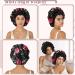 Welrog Satin Hair Hood for Women | Double-Sided Satin Silk Sleep Bonnet | Hair Protection for Night | Flower/Black Design - Buy Online on SooperMarket.com