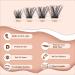 Individual Lash Extension Kit 100pcs 10-16mm 0.07 D-MIX Curl False Eyelash Clusters Women Lash Bond and Seal Glue Curved Tweezer for Lash Application Removal Beginner Practice Lash DIY Tool Set - Buy Online on SooperMarket.com
