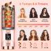Upgraded Cordless Automatic Curling Iron - Portable Hair Curler with 6 Temperatures & Timers 5000mAh Rechargeable Battery - Buy Online on SooperMarket.com