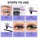 DIY Lash Extensions Set - Cluster Lashes with Eyeholder Bond & Seal - C3+C9-C Curl (12-16mm) Kit for At-Home Application - Buy Online on SooperMarket.com