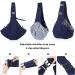 Petcute Sling Dog Carrier Bag for Small Dogs - Adjustable Padded Shoulder Strap Safety Buckle Front Pocket - Comfortable & Stylish Blue Pet Hand Spinning Carrier - Buy Online on SooperMarket.com