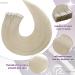 LAAVOO Tape In Extensions - Seamless Real Hair 40cm Blond #613 50G 20PCs Remy Hair for Ultimate Volume - Buy Online on SooperMarket.com
