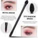 Baluue 80 Pcs Double Eye Shadow Makeup Womens Makeup Eye Shadow Brush Applicator Face Sponge Black Nylon - Buy Online on SooperMarket.com