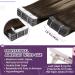 LAAVOO Remy Hair Tape Extensions - Brown Ombre Dark Brown Balayage 45cm | Invisible Skin Weft 50g | 20pcs #4/27/4 - Buy Online on SooperMarket.com