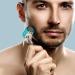 Buy Derma Roller Microneedle 192 Titanium Needles - Crystal Blue Face & Beard Roller for Home Use - Buy Online on SooperMarket.com