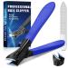 Nail Clippers for Women Men Portable Ultra Sharp Nail Clippers for Thick Nails Toenails Heavy Duty Toenail Clipper for Men Finger Nail Clipper Long Handle Professional Nail Trimmer for Adult blue