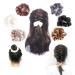 VAGA Cute Scrunchies Set - 6 Colors, Soft Hair Elastics, Ponytail Holder Pack - Satin Scrunchies for Thick Hair - Buy Online on SooperMarket.com