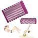 Accupuncher Mat | Portable Pressure Point Mat with Strike | Accupressure Mat and Pillow Set Promotes Relaxation & Strike for Optimal Health and Wellness Purple Two Piece Suit - Buy Online on SooperMarket.com