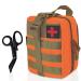Crisis first help bag empty molle tactical edc ifak pouch suitable for outdoor first aid belt bag camping gadgets set epa application bag travel pharmacy motorcycle orange