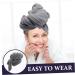 Quick Dry Absorbent Hair Towel & Shower Cap for Women - Large Grey Hair Drying Cap Essentials - Buy Online on SooperMarket.com
