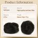 Sofeiyan Mini Claw Clip Hair Bun Extension - 2PCS Synthetic Wig Accessory for Women in Darkest Brown to Black - Buy Online on SooperMarket.com
